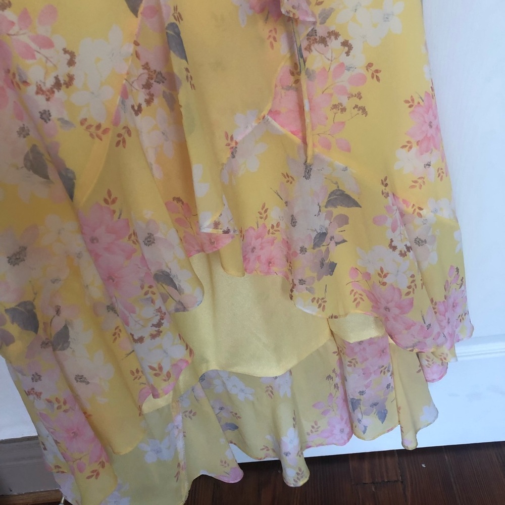 Yumi Kim yellow floral meadow maxi wrap dress - Picture 5 of 12